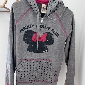 Minnie Mouse polka dot bow hoodie Disney